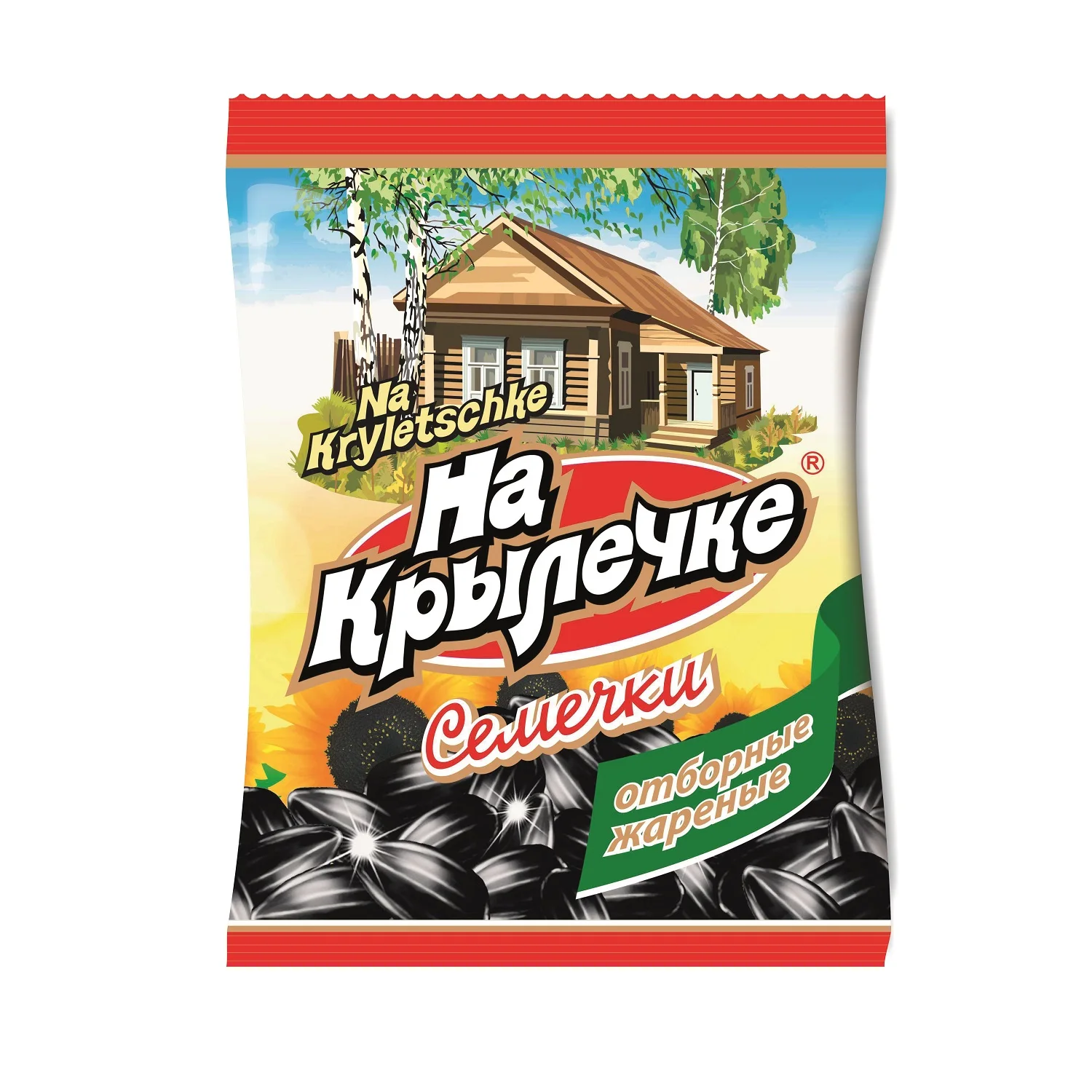 Жареные отборные подсолнечники в упаковке, семена подсолнечника «Na Krylechke», 240 г, орехи и ядра подсолнечника, закуски, здоровые закуски