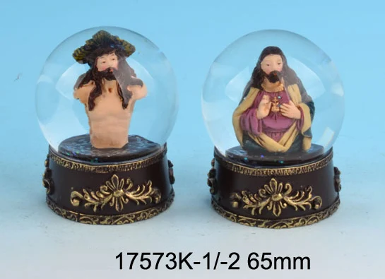 Christian Snow Globes Religious Glass Snow Ball Jesus Snow Globe Nativity Decor