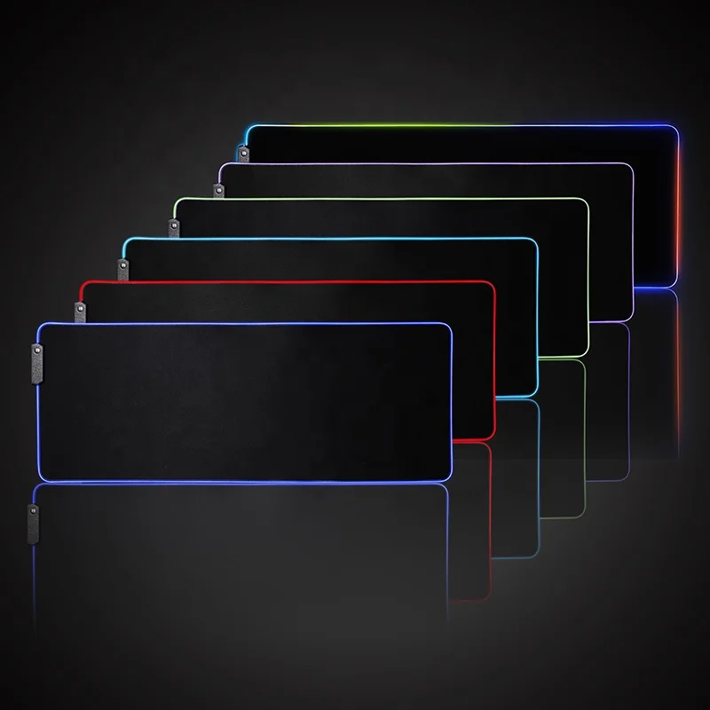 Custom Rubber Keyboard Led Gaming RGB Mousepad Gamer Tapis De Souris Desk Mat Mouse Pads