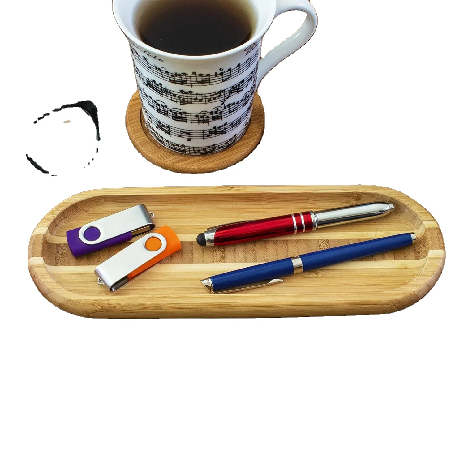 Mettor  Bamboo Catch All Spoon Rest for Kitchen Counter,wood kitchen rest