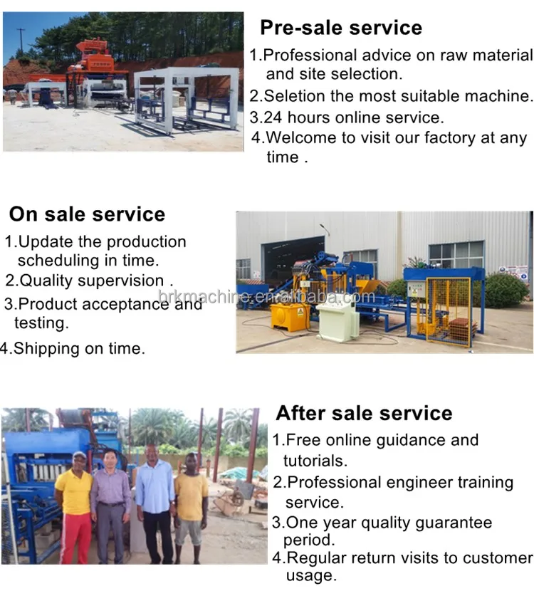 QT4-25 concrete cement hollow block brick interlock paver making machine