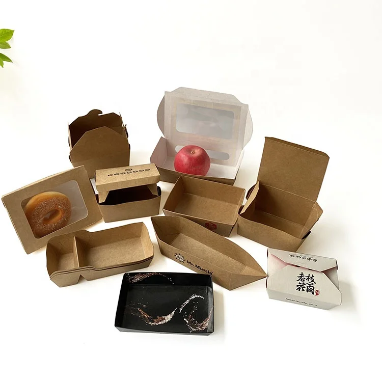 
custom compostable disposable biodegradable kraft paper soup cup with paper lid printing 