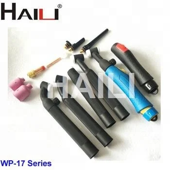 TIG Welding Torch WP17 Gas Cooled Welding Gun For Machine