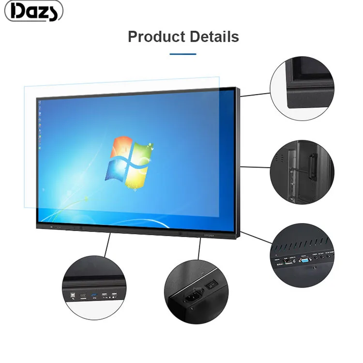 Stable Quality OEM Customized 65 75 85 86 98 100 Inch Interactive Flat Panel Ir Touch Screen Electronic Interactive Flat Panel