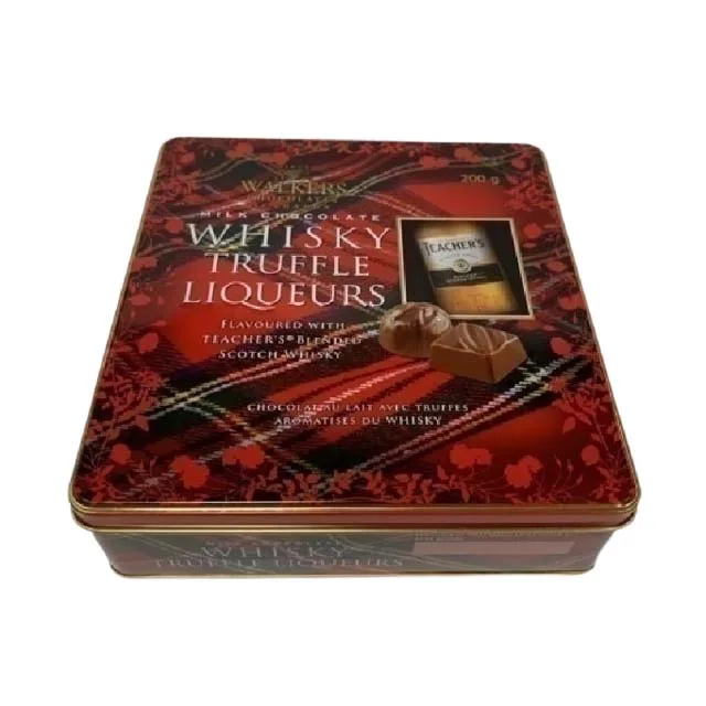 L197.5*W179.5*H57mm Rectangular Tin Box Free Sample Metal Tin Can for Candy & Cookie Tins Chocolate  Premium Metal Cans