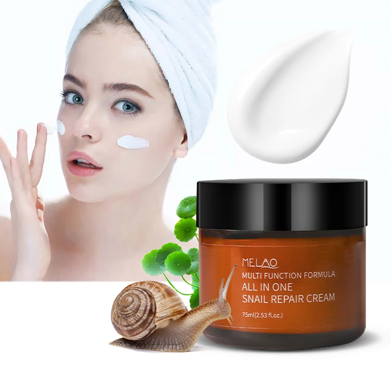 Private Label OEM Best Facial Repair Moisturizing Whitening Collagen Face Care Repair Snail Cream