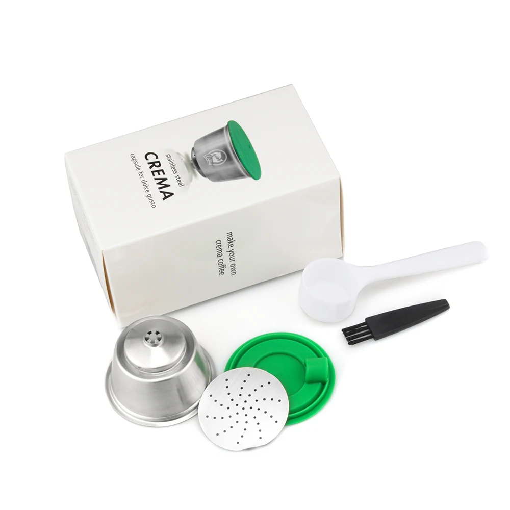 Stainless Steel  Reusable  Metal Capsule Permanent Coffee Pod Holder Compatible with Dolce gusto