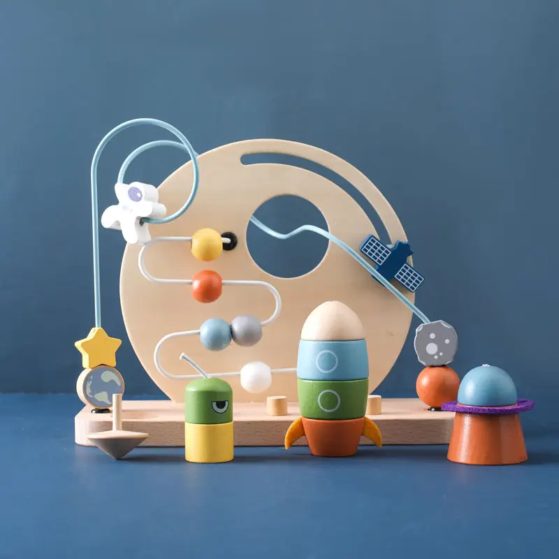 Customizable Montessori Wooden Toys for Early Education Eco-Friendly Set for Unisex Children Aged 5 to 7 Years