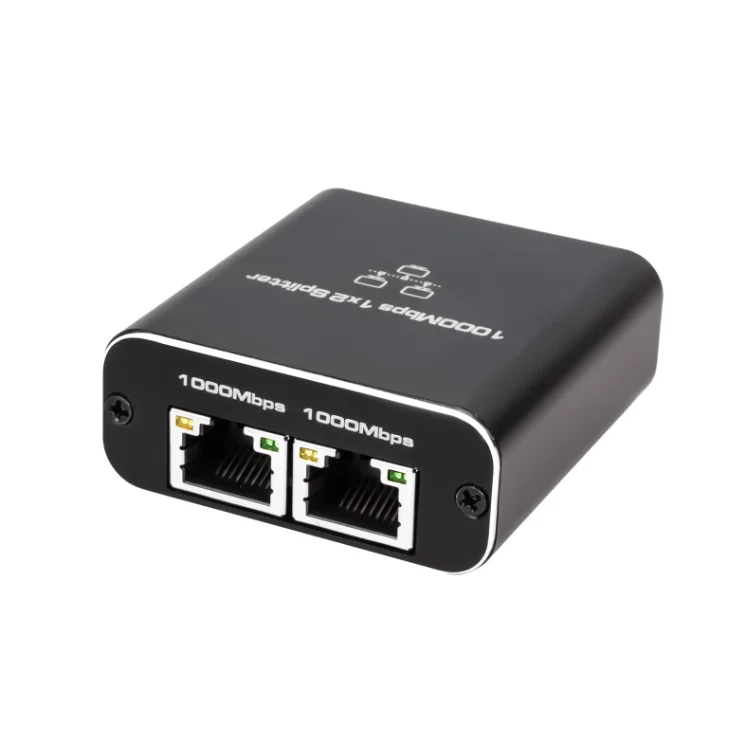 RJ45 гигабитный Ethernet-Сплиттер 1000 Мбит/с LAN-сеть Интернет 1-2 выходного адаптера сетевой кабель сплиттер