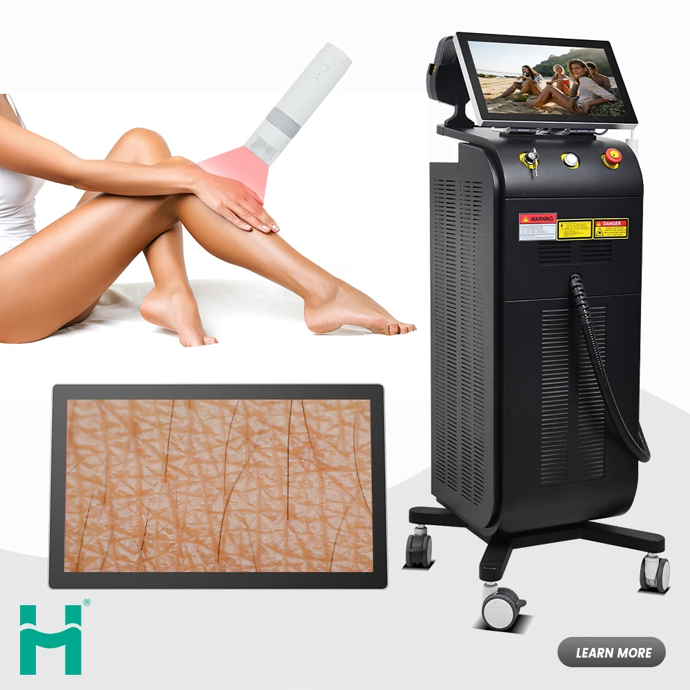 2024 Weifang beauty Device Ice platinum titanium triple wavelength adjustable heads 808nm diode laser hair removal machine