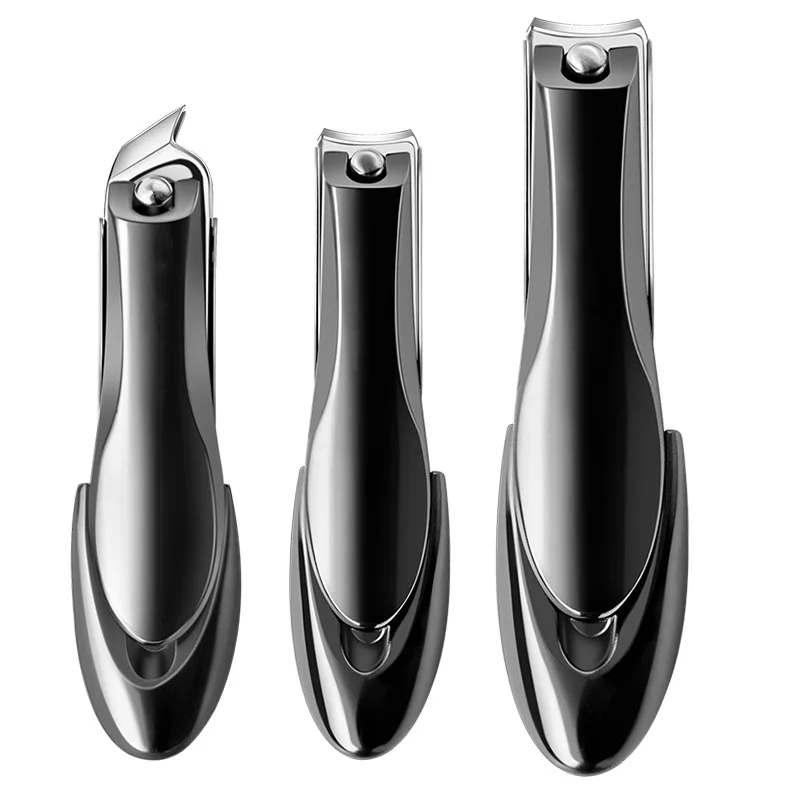 Nail Clippers Stainless Steel Anti Splash Fingernail Cutter Manicure Tools Bionics Design Nail Trimmer Pedicure Scissor