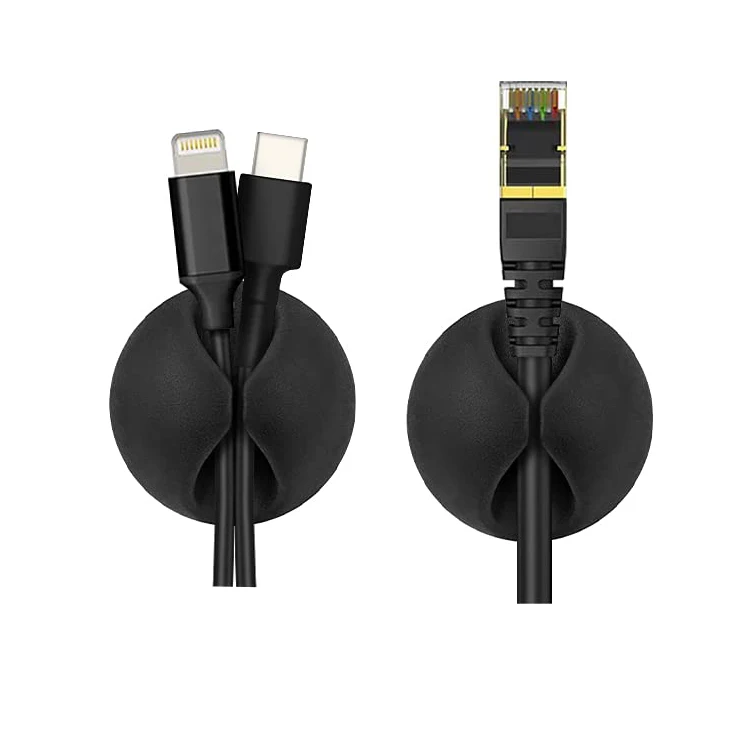 Plastic Wall Rope Cable Drop Clips Desk Wire Clips Holder Cable Organizer  for All Computer Electrical Charging or Mouse Cord