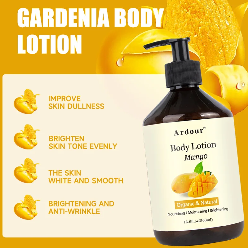 Ready To Ship Refresh Fruit Body Care Lotion Skin Care Hydrating Mango Body Cream Butter Lightening Whitening Moisturizing