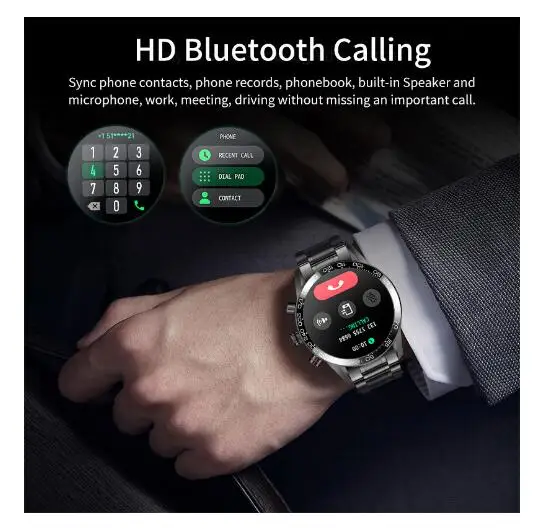 2022 LIGE NFC Smart Watch Men 360*360 Full Touch Sports Fitness Watches Waterproof Smartwatch for Calling