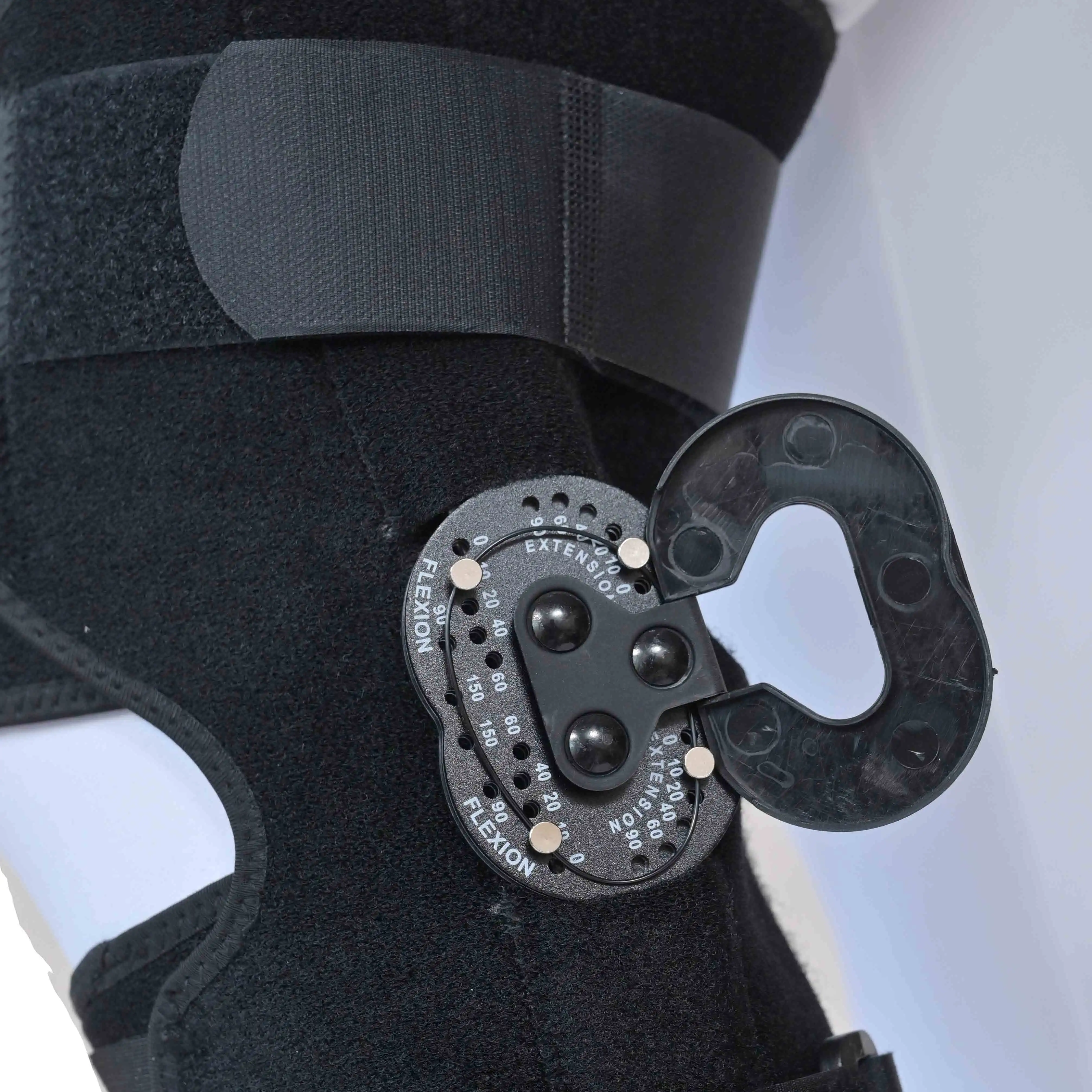 Adjustable locking dia knee fixation brace immobilizer Healthcare knee movement control and injury rehabilitation