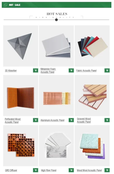 TianGe Factory Conference Room wall decor anti-fire eco friendly sound absorbing wood wool acoustic panels