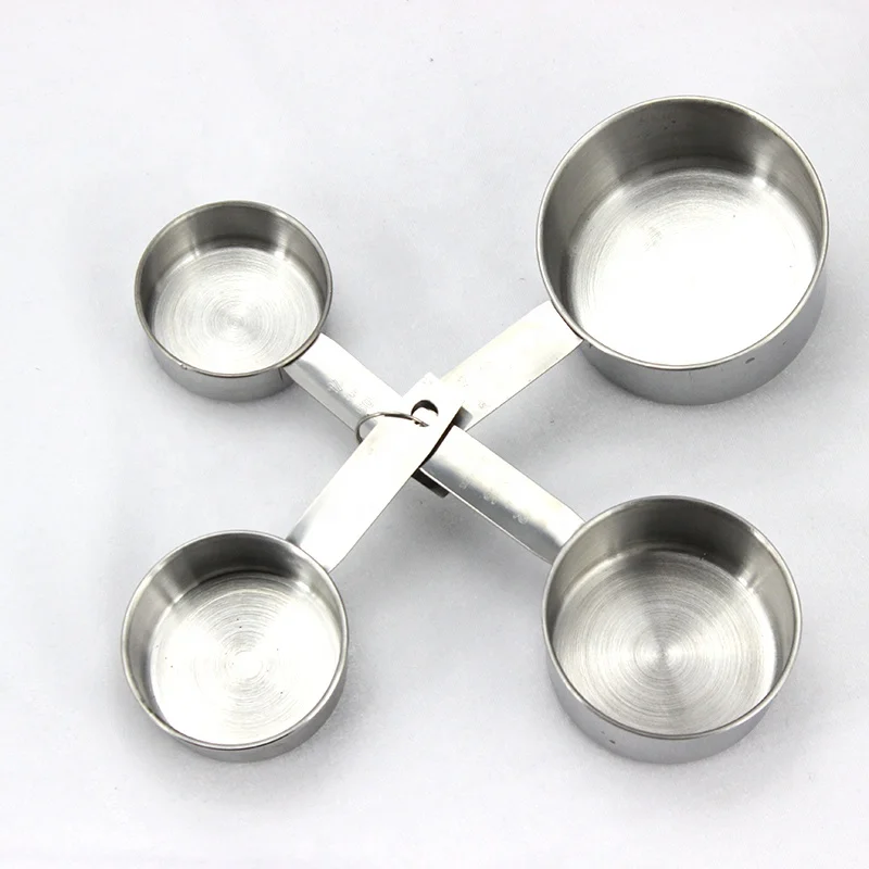 4Pcs Kitchen Baking Accessories Tools Tablespoons Stainless Steel Measuring Cups Set