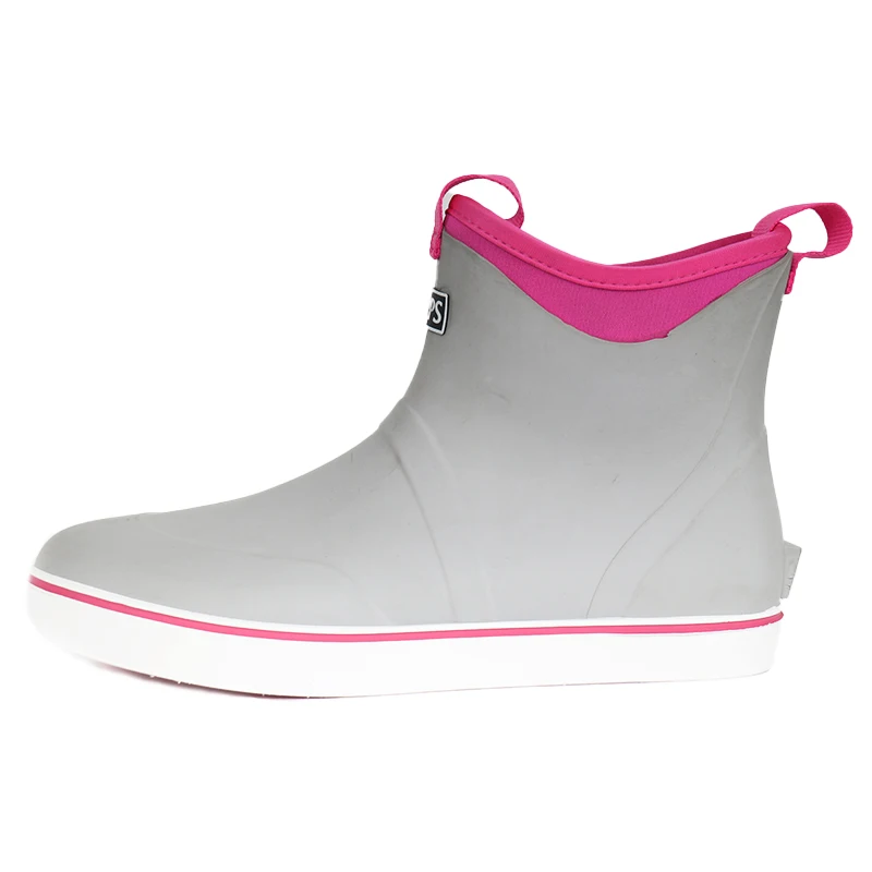 Waterproof Deck Boots Camo Ankle Mud Muck Rain Boots Neoprene Rubber Deck Boots Mens Womens For Fishing