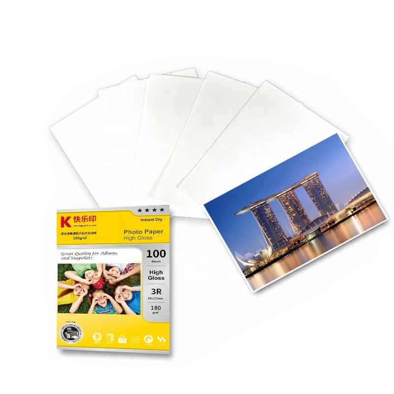  120gsm Dual-side High Glossy Coated Inkjet Photo Paper for inkjet Printer