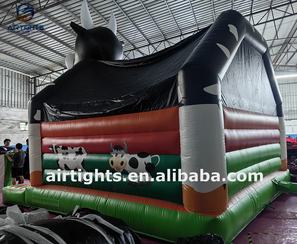 China Manufacturer High Quality Commercial Inflatable Cow Theme Bouncing Castle