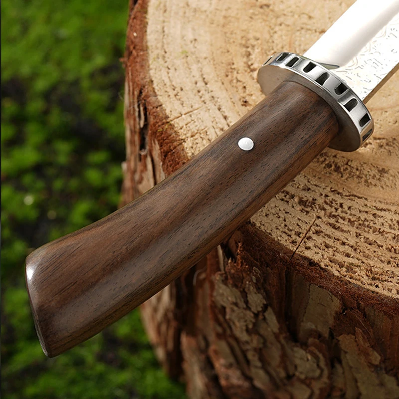 Multi-Function Damascus Outdoor Knife Rambo Knife Hunting Outdoor Knife