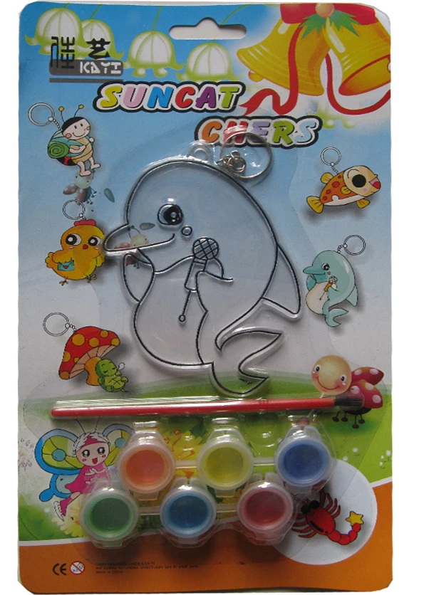 Wholesale Customized Window Kids Crafts Kit Pattern Sun Catchers Painting Kit for Paint Activities Kits Projects