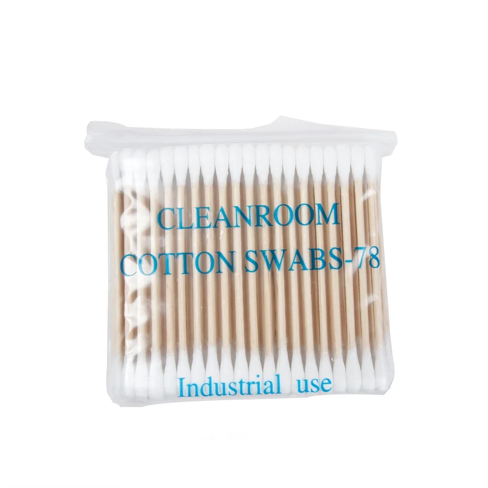 100 Wooden Cotton Buds Cotton Swabs