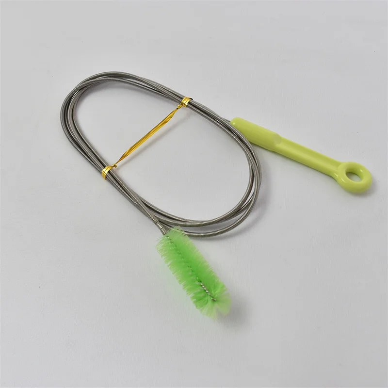 Wholesale Metal Flexible U Shaped Long Handle Tube Filter Aquarium Air Tube Hose Water Pipe Cleaning Brush For Fish Tank