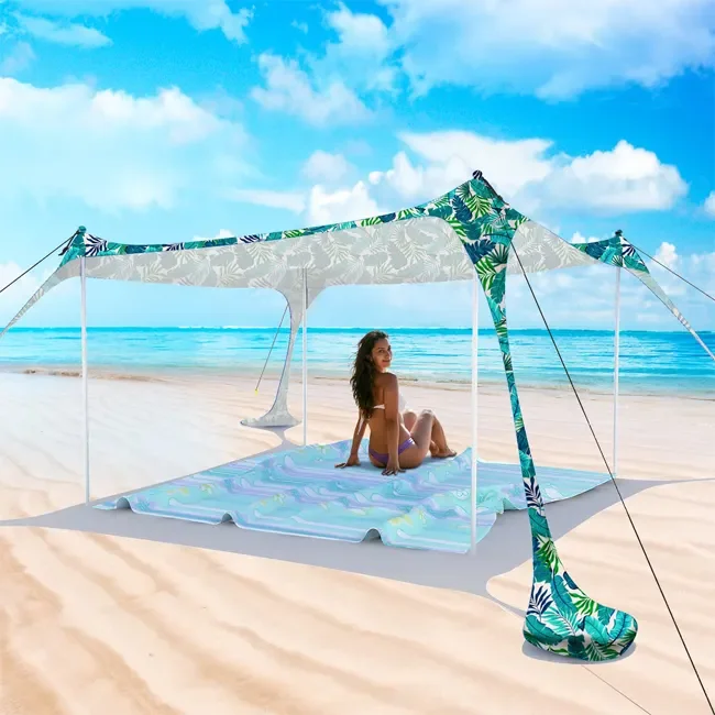 Sunshade Beach Tent Canopy Sunshade Film Beach Umbrella Summer Sun Shade Protection Vertical Awning Tarp For Beach Camping