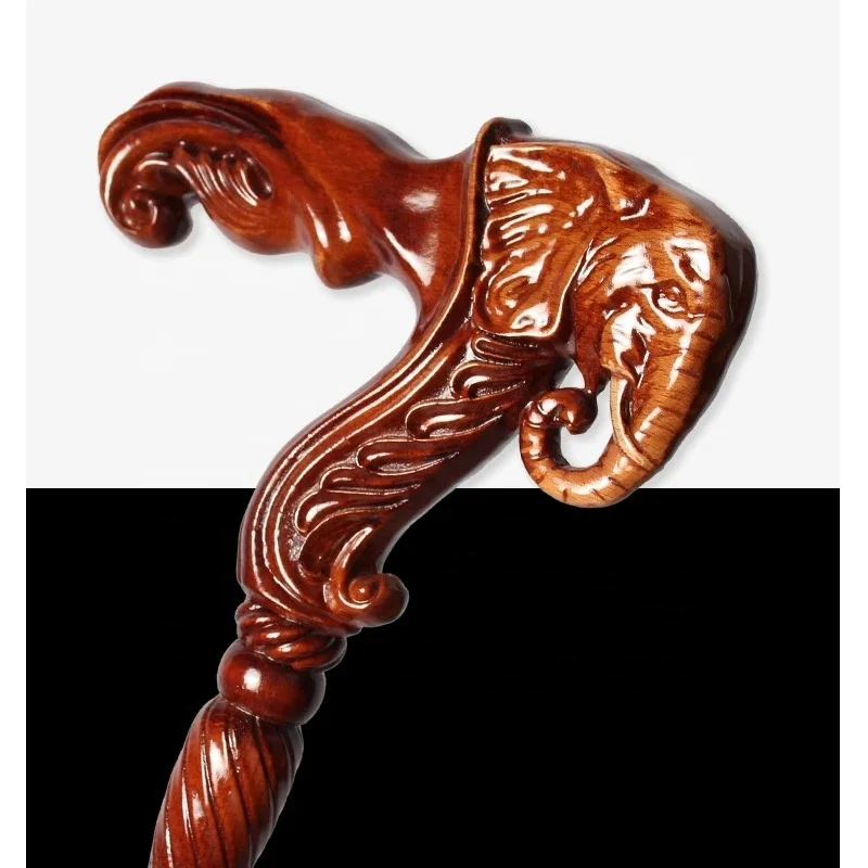 horse head Wooden crafts walking old man walking stick for men walking crutches hands beech cane