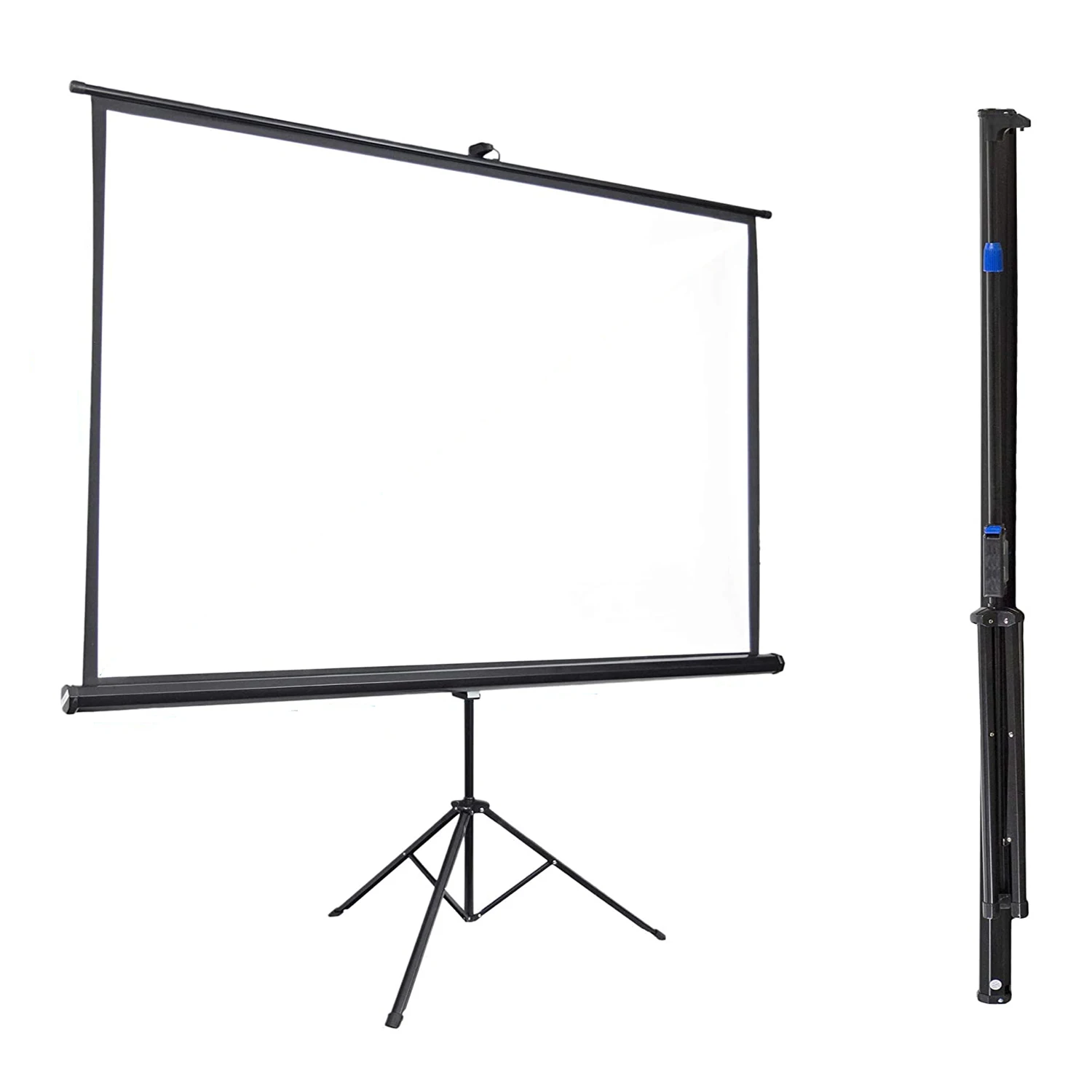 Tripod portable projector screen 72 inch 16:9 customizable size