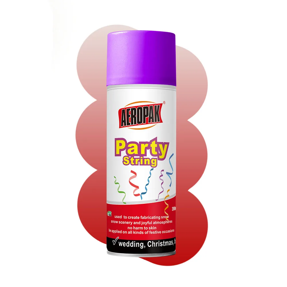 Aeropak 200ml Aerosol Birthday Crazy Silly Party String Spray