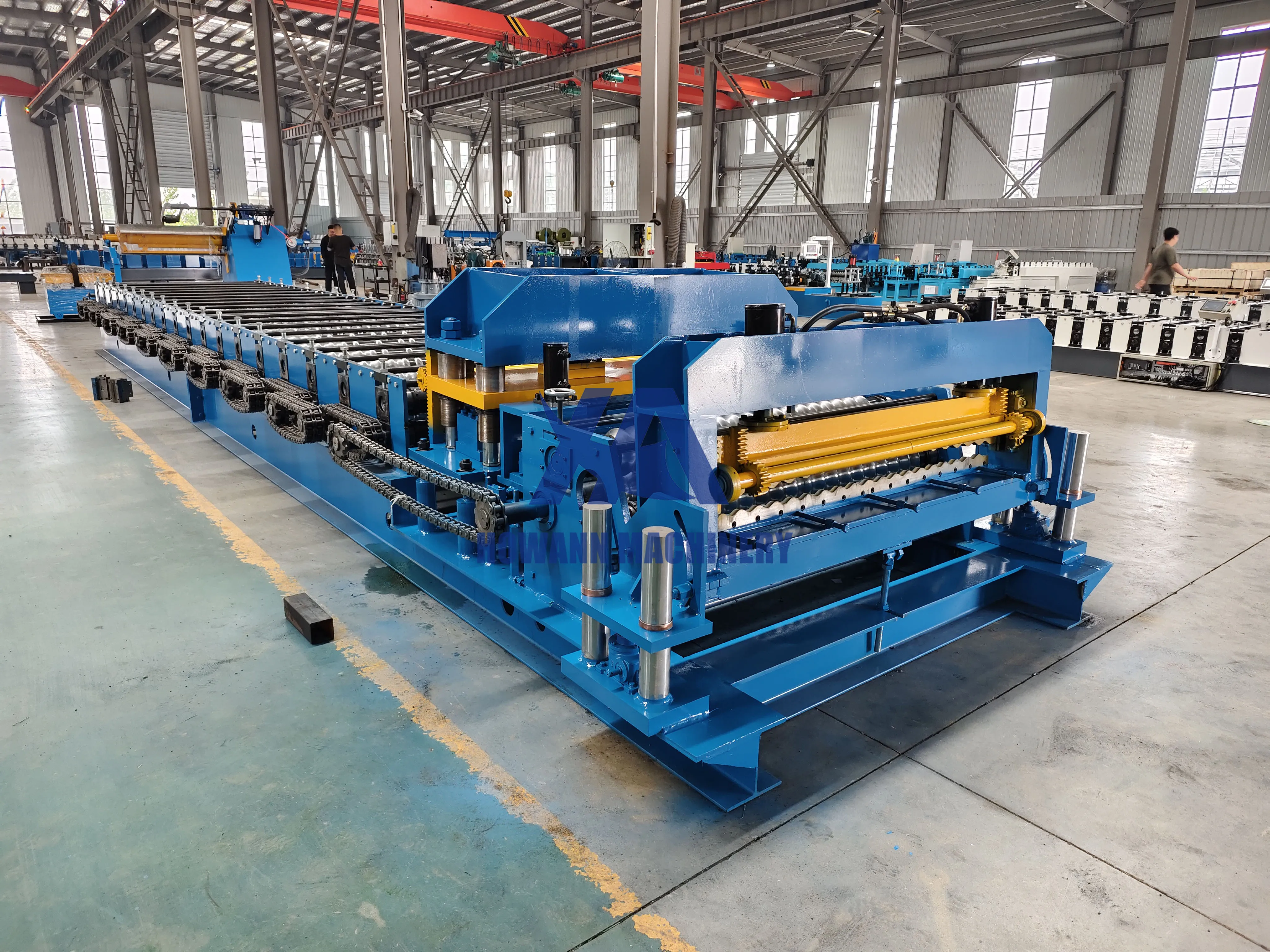 Factory supply silo making machine 1000 Ton Vertical steel silo corrugated panel roll forming machine