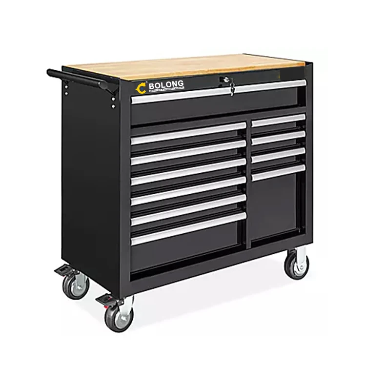 7 drawer metal empty tool box roller cabinet tools storage