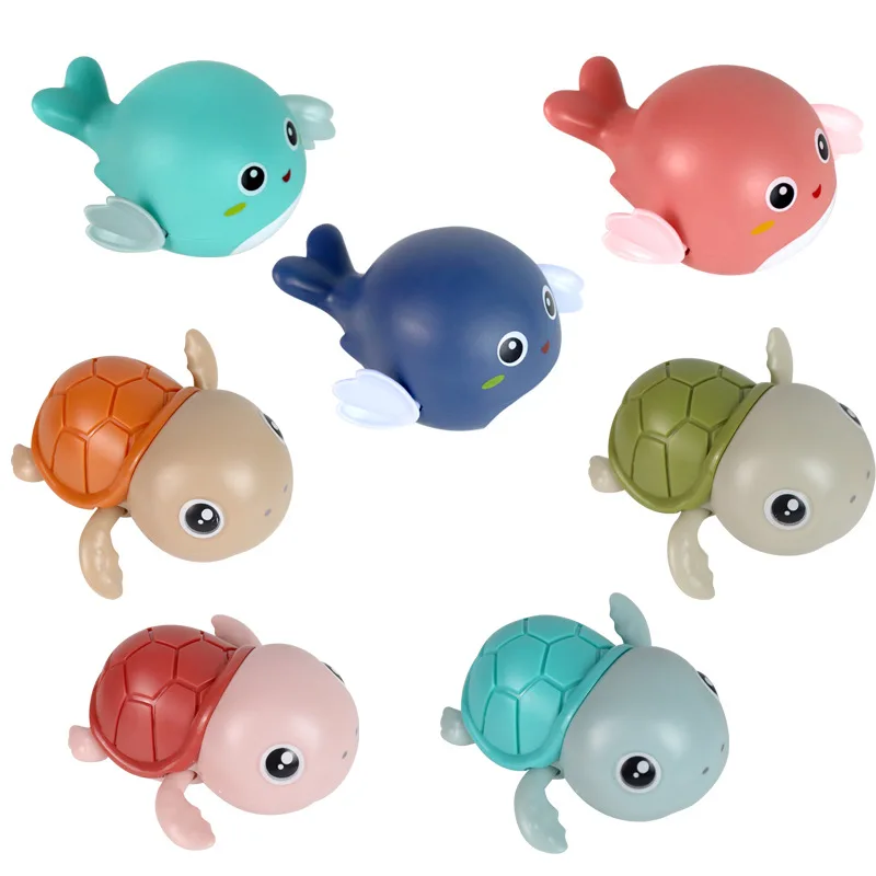 Wholesale amazon popular colorful fun play in the water duck penguin turtle cows frog whale animal bath toy