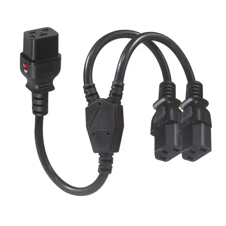 Pdu Y розетка с креплением на панели штекер разъемом C19 Dual C13 spsplitter шнур питания