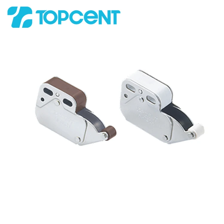 TOPCENT Furniture Hardware Mini Latch Automatic Spring Catch Plastic Strike