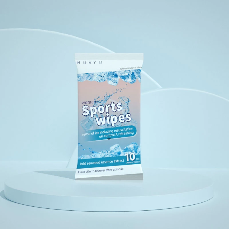 Mint Cool Feeling Wet Wipes Refreshing Cleaning Wet Tissue