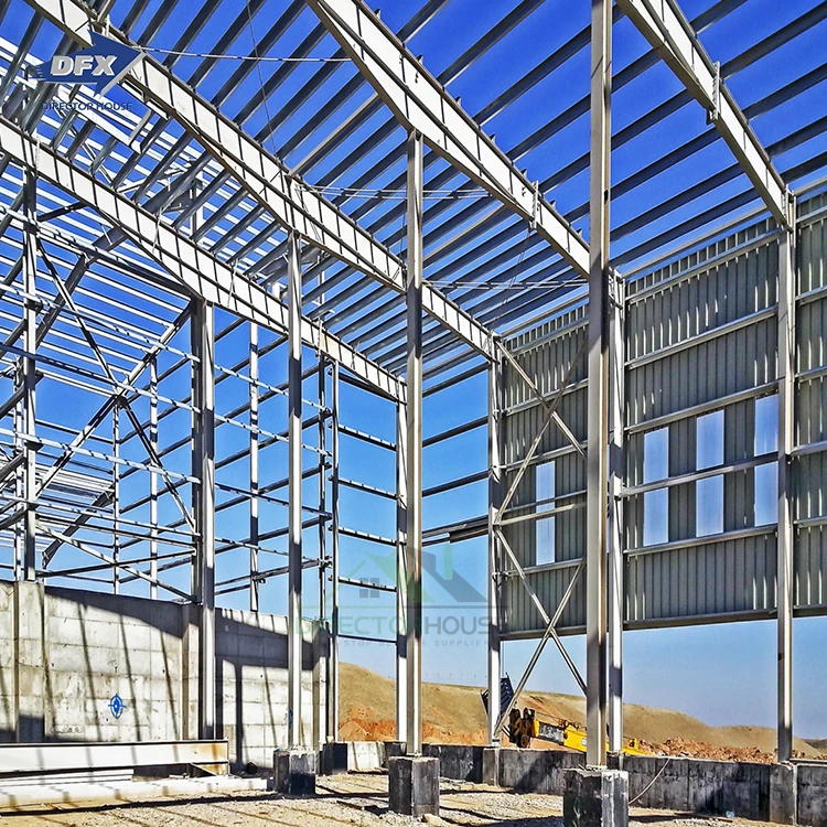 Prefabricated Construction Industrial Metal Materials Hangar Shed Warehouse Workshop Plant Steel Structure Building