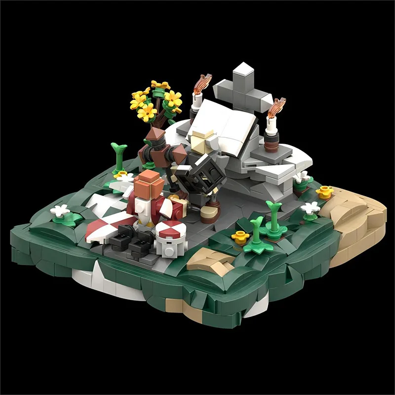 MOC-153098  The knight gets the blessing at the stone altar  Building Bricks Blocks Kid Children Toy 654pcs/set