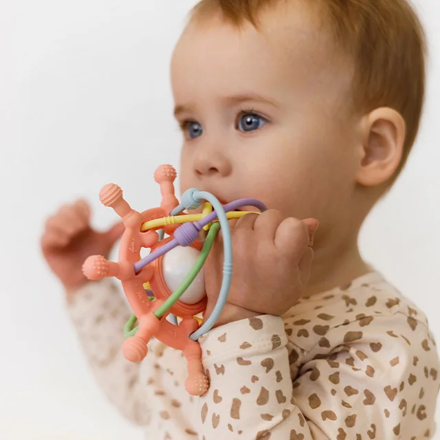ES-Pro Food-Grade Platinum Silicone Stacking Toys BPA-Free Soft Space-Type Educational Baby Toys Gift Idea