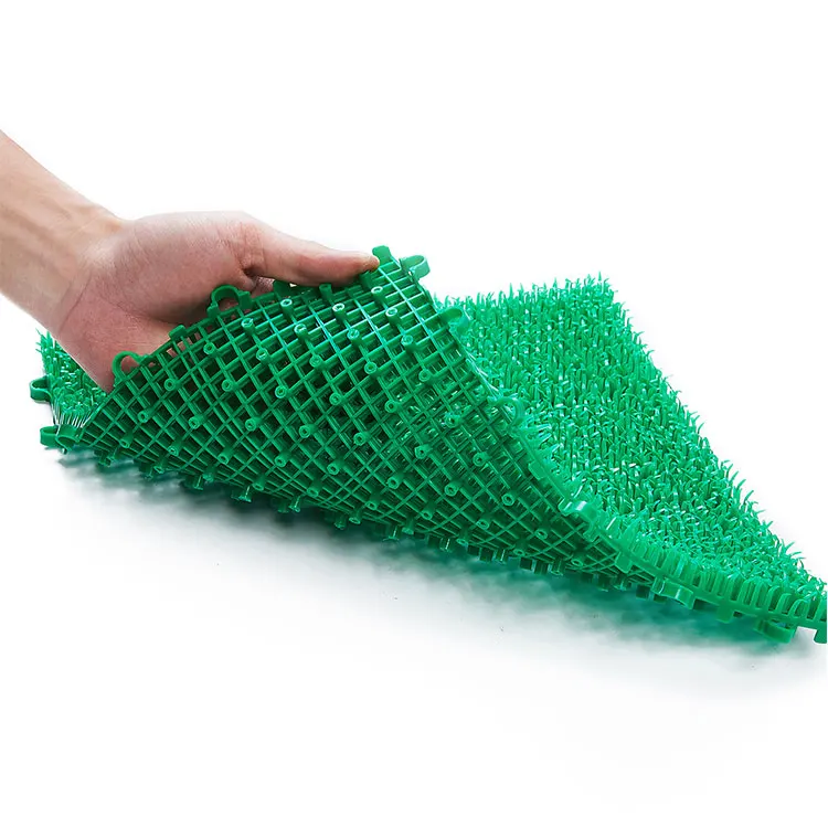 
Eco-friendly high quality balcony entrance interlocking artificial grass mat 