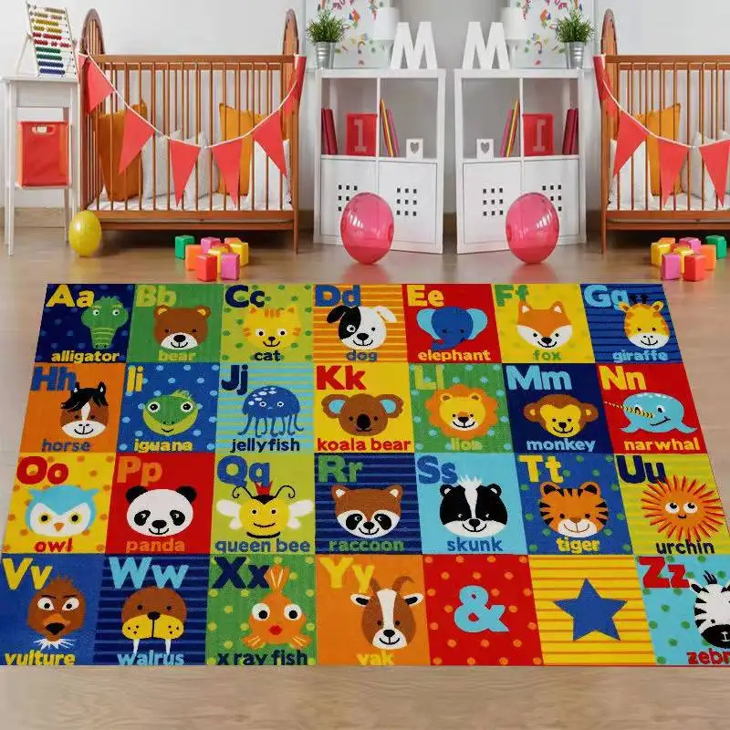 Kids Carpet Play mat Rug Fun Carpet City Map for Hot Wheels Track Racing and Toys Floor Mats for Cars for Toddler Boys Bedroom