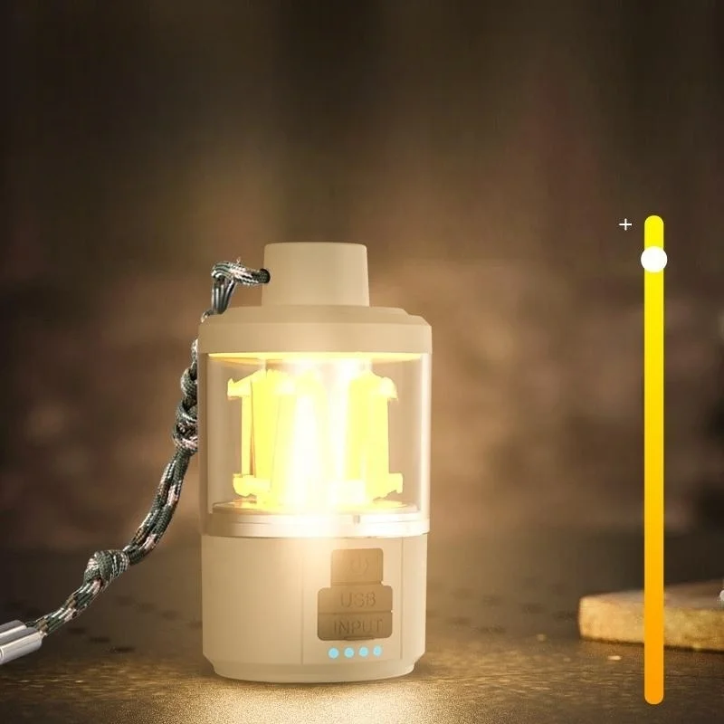 Wason New Small Portable Cute Ultra Bright Led Camping Lamp Popular Unique Style Rechargeable Outdoor Led Lantern With Lanyard