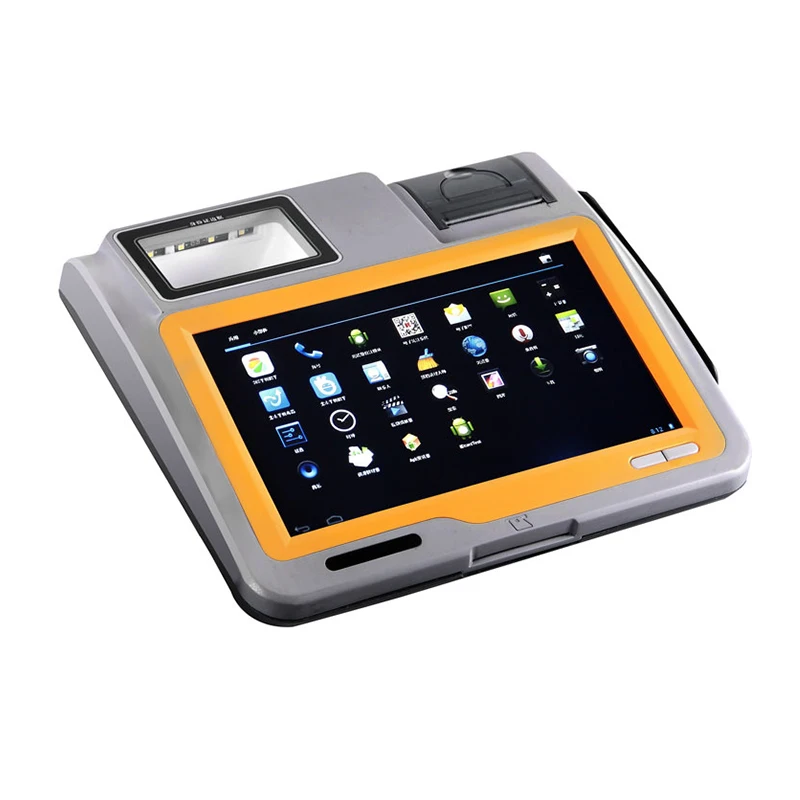 Android 11  desktop pos terminal  with thermal printer point of sale  QR code reader pos lottery terminal wifi,bluetooth,RJ45