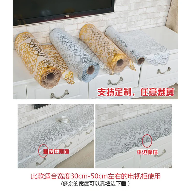 2023 hot sale Vinyl Gold/Silver doilies new color green