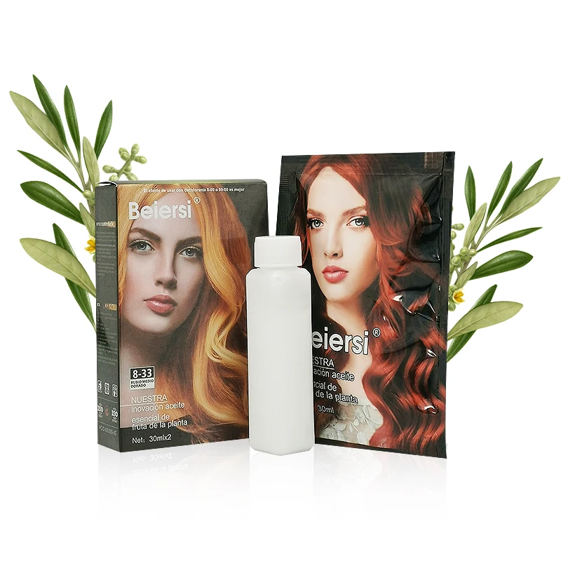 Permanent black italian professional liquid hair color dye product 30ml