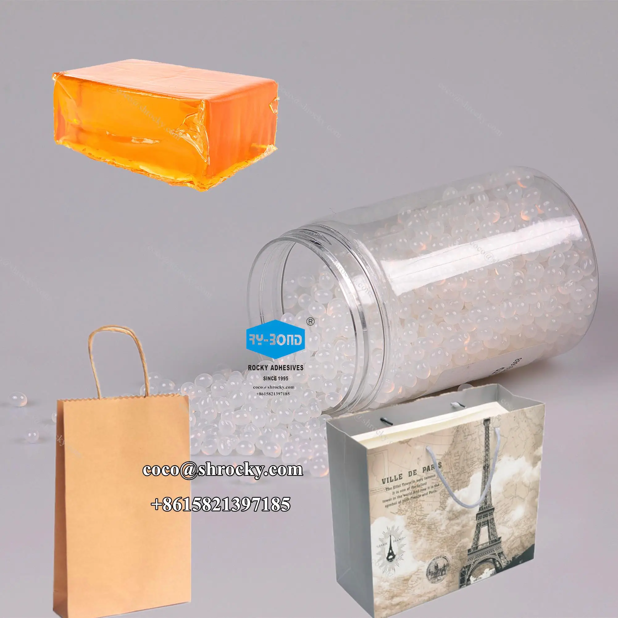 Хороший склеивающий пакет для покупок горячий клей картонной коробки холодный на водной основе