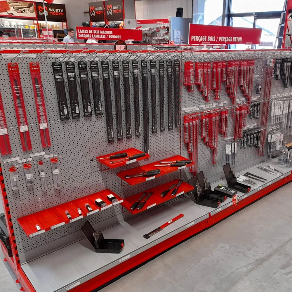 Настраиваемые металлические стеллажи для подвешивания изделий по лучшей