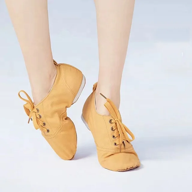 Wholesale Custom Good Quality Canvas Jazz Shoes Tango Shoes for Women and Girls